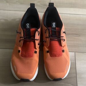On Running Men's Bright Orange Athletic Shoes
